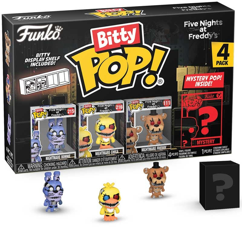 Bitty Pop Fnaf Nightmare Bonnie 4pk