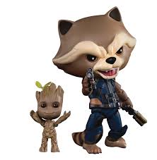 Gotg2 Eaa-049 Rocket with Kid Groot Previews Exclusive Action Figure