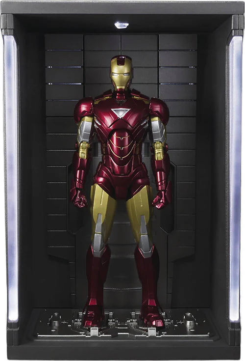 Marvel Iron Man Mark Vi S.H.Figuarts Action Figure with Hall Of Armor Set