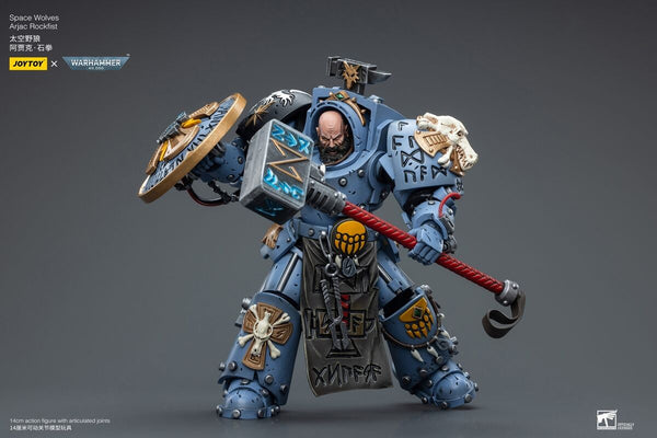 Joytoy Wh 40k Space Wolves Arjac Rockfist 1/18 Figurine