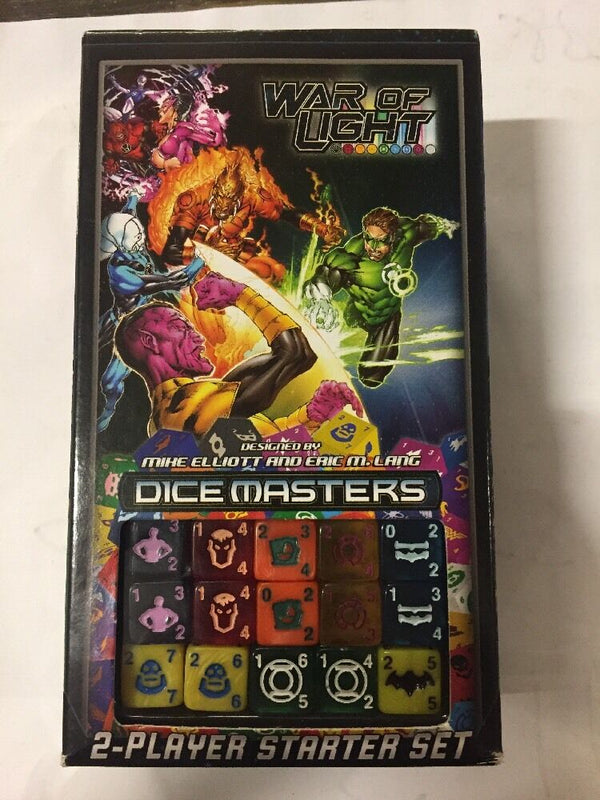 Set de inicio para 2 jugadores de Dice Masters Marvel DC's War Of Light para juego de dados