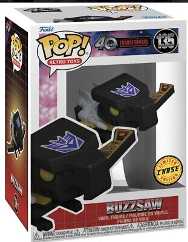 Juguetes retro Funko Pop!: Buzzsaw (persecución) Transformers 40.º aniversario