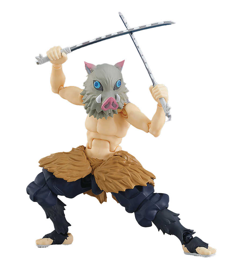 Demon Slayer Kimetsu Inosuke Hashibira Figma Action Figure Deluxe Ver