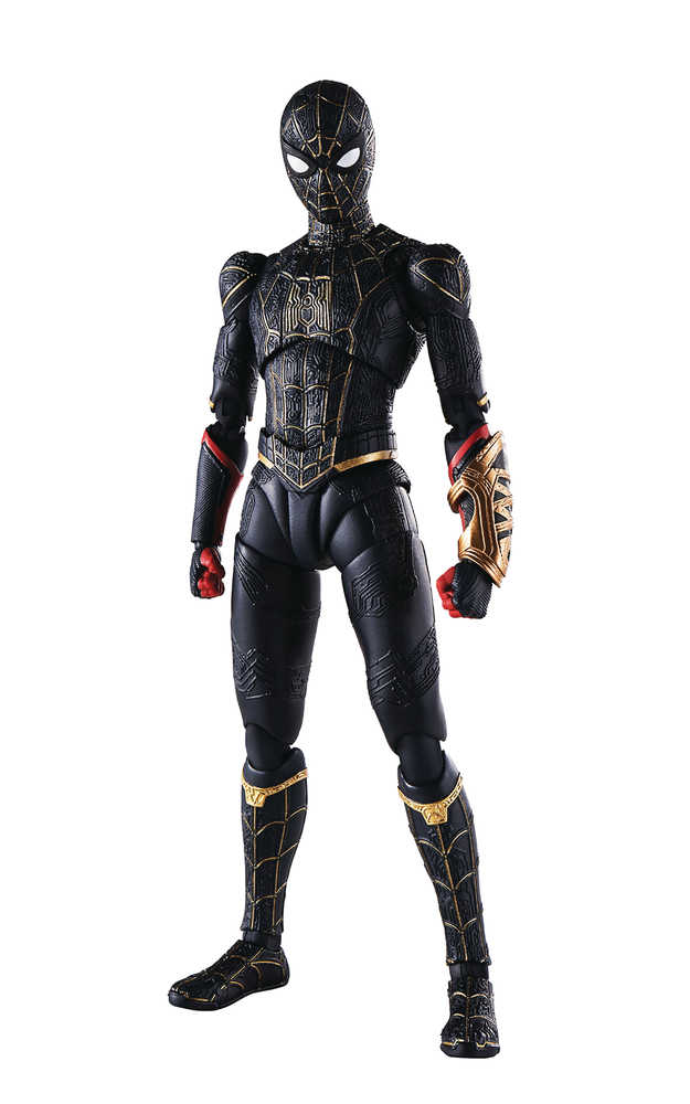 Spider-Man No Way Home Spider-Man Blk & Gold S.H.Figuarts Action Figure