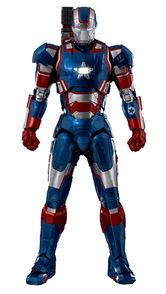 Figurine d'action Marvel Infinity Saga Iron Patriot Deluxe à l'échelle 1/12