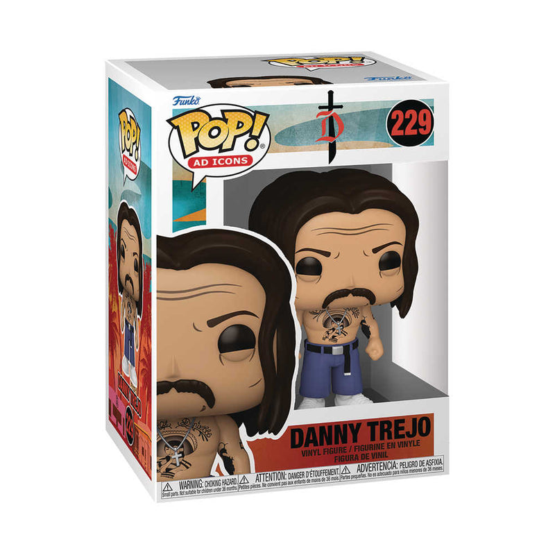 Figurine en vinyle Danny Trejo, icône de la publicité pop