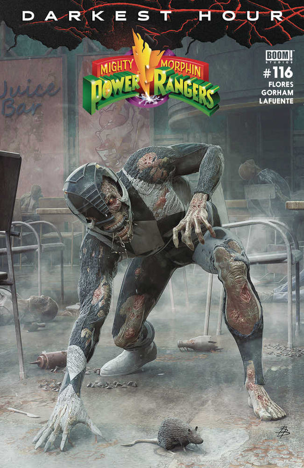 Mighty Morphin Power Rangers #116 Portada B Variante Dark Grid Barend