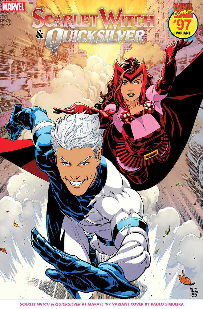 Sorcière écarlate et Quicksilver 1 Paulo Siqueira Marvel 97 Variante