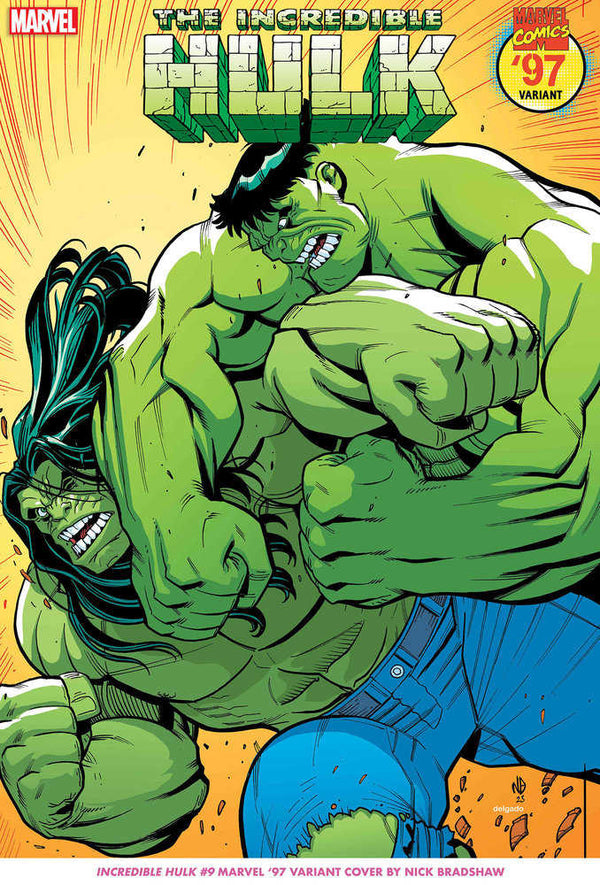 Incroyable Hulk 9 Nick Bradshaw Marvel 97 Variante