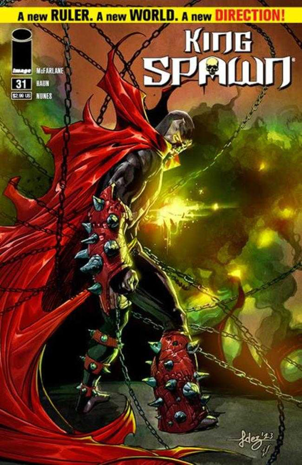 King Spawn #31 Portada de una cartulina de Fernández previamente enfocada el 5/2/2024