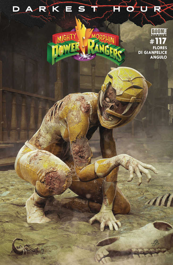 Mighty Morphin Power Rangers #117 Portada B Variante Dark Grid Barend