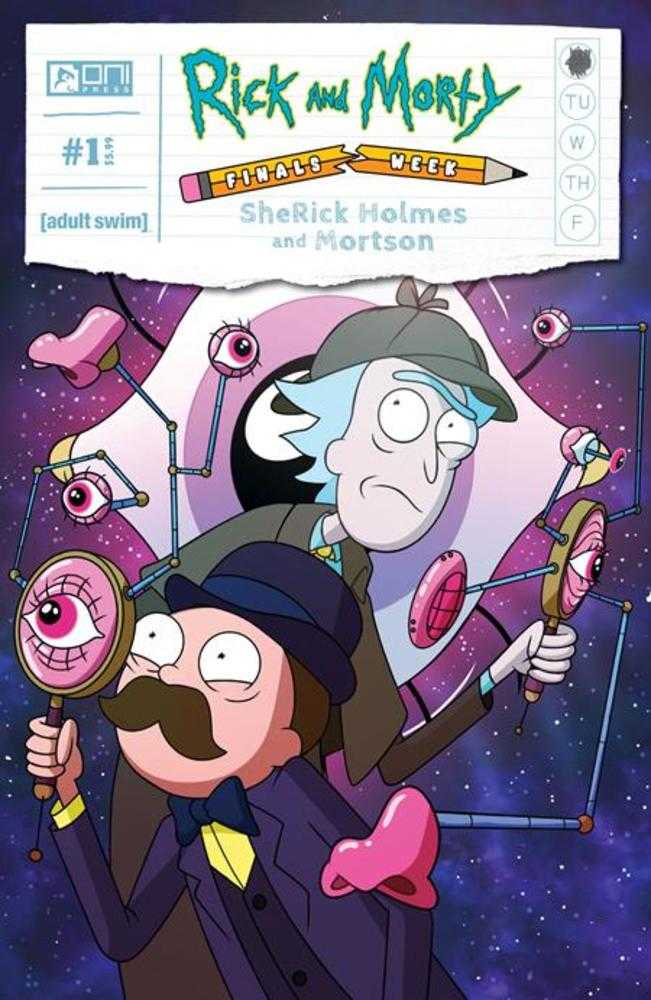 Rick et Morty présentent la semaine des finales Sherick Holmes et Mortson