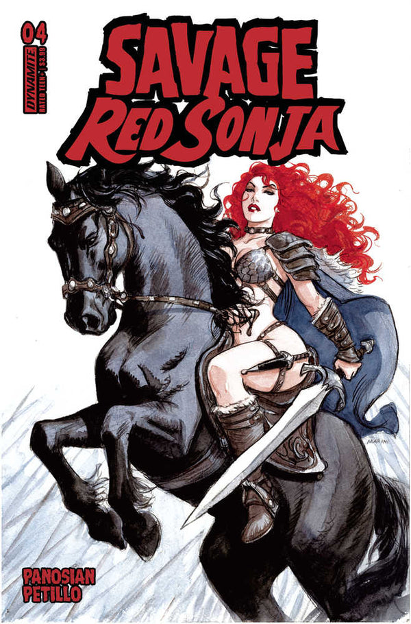 Savage Red Sonja #4 Portada C Marini