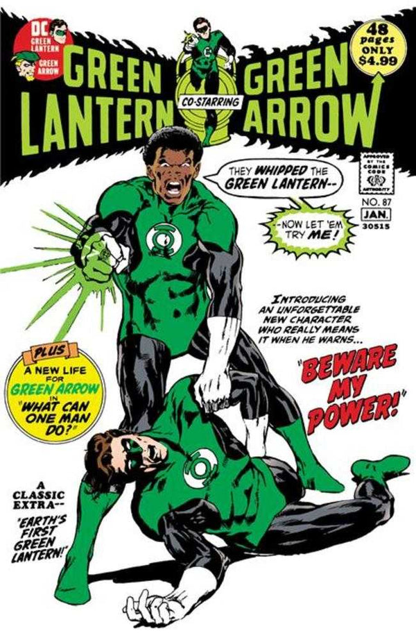 Couverture de l'édition en fac-similé de Green Lantern #87 par Neal Adams