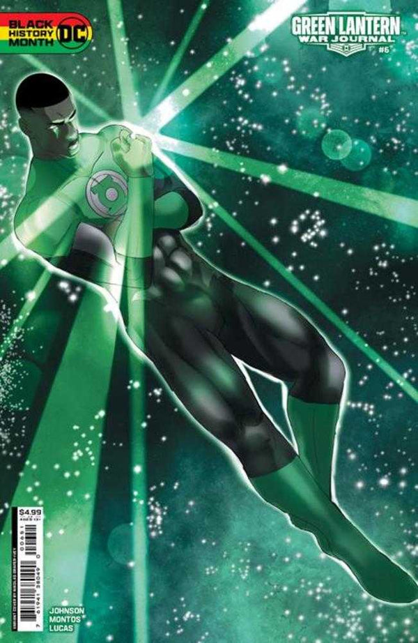 Green Lantern War Journal #6 Portada C Nikolas Draper-Ivey Variante de cartulina del Mes de la Historia Negra