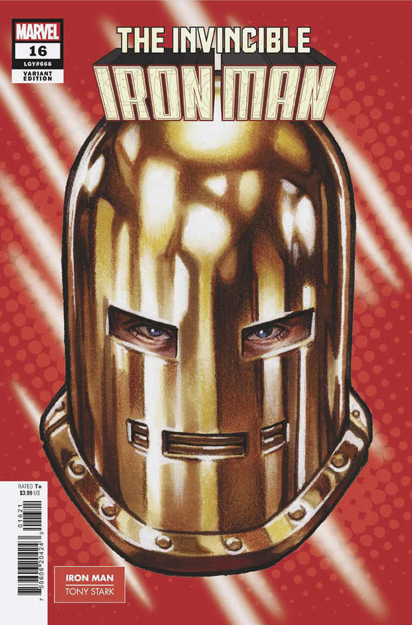 Invencible Iron Man #16 Variante de tiro en la cabeza de Mark Brooks [Fhx]