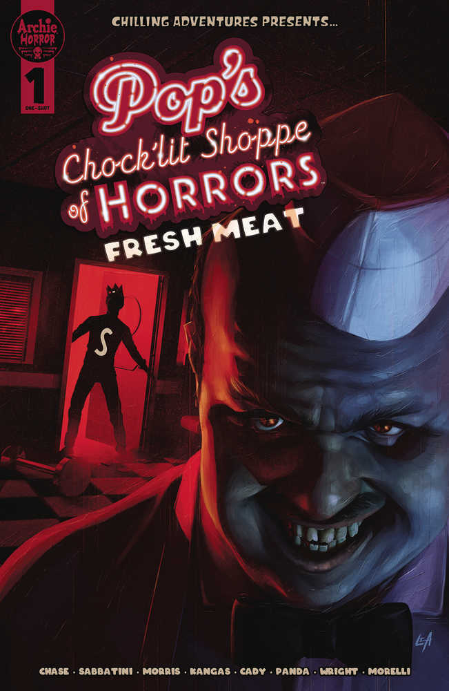 Pops Chocklit Shoppe Of Horrors Fresh Meat Cover B Aaron Lea