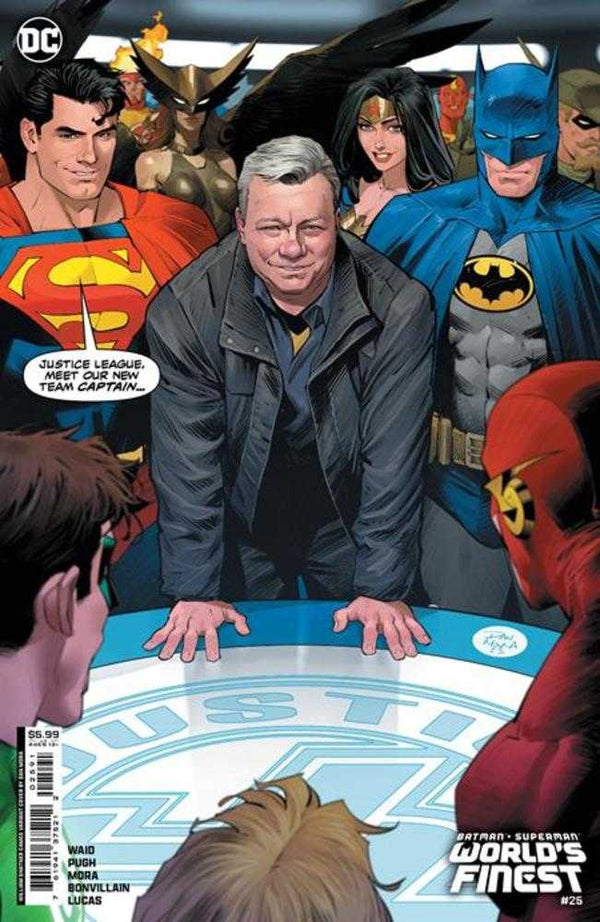 Batman Superman Worlds Finest #25 Portada G Dan Mora William Shatner Cameo Variante de cartulina