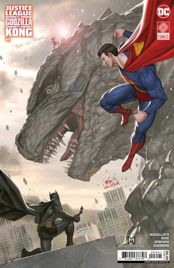 Justice League vs Godzilla vs Kong #6 (sur 7) Couverture B Variante de stock de cartes Inhyuk Lee