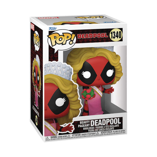 Figura Vinilo Pop Marvel Deadpool Concurso de Belleza