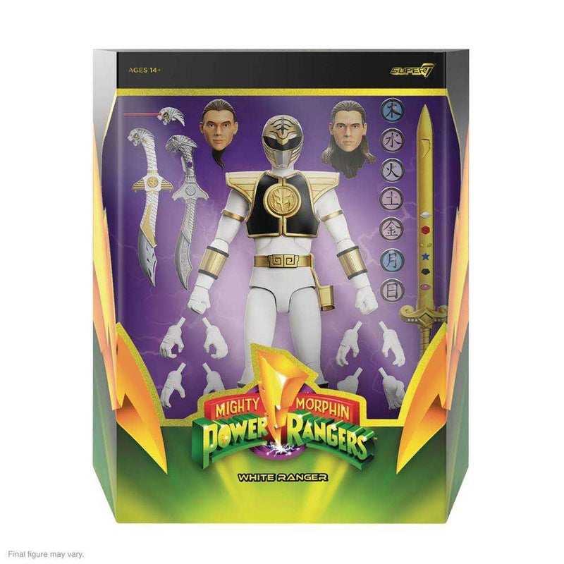 Figura de acción Power Rangers Ultimates W4 White Ranger