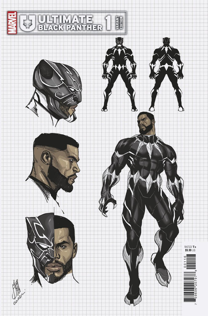 Variante de diseño Ultimate Black Panther 1 Stefano Caselli